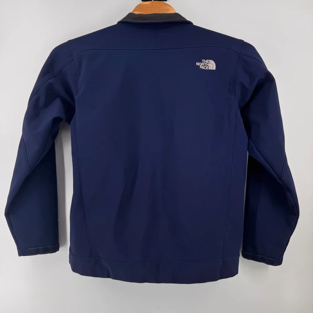 The North Face Apex Bionic Jacket Mens L Blue Softshell Fleece Lined Windproof